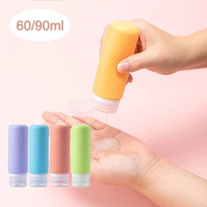 60ML/90ML Silicone Refillable Bottles Silicone Shampoo Sub-Bottling Travel - Picture 1 of 20