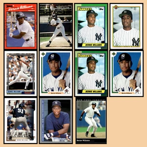 Bernie Williams Rookie Lot 11 Baseball Cards 1990 Donruss New York Yankees Set - Picture 1 of 14