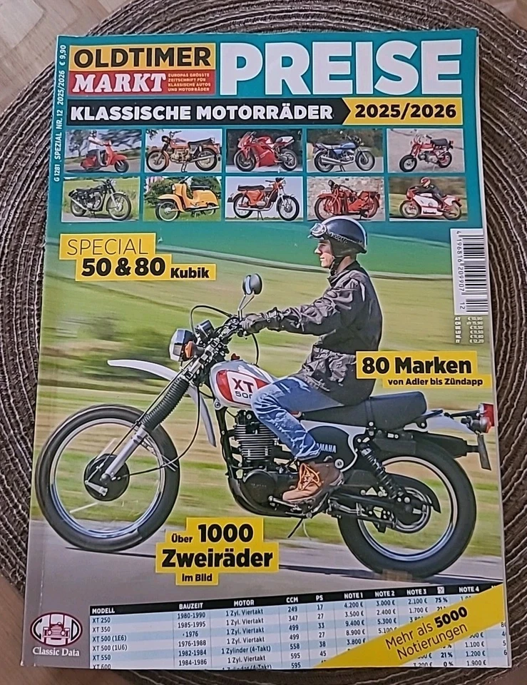 Oldtimer Markt Spezial Nr.12 - 2025/2026 Klassische Motorräder Preise - Bild 1 von 4