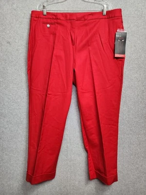 Pantalones de mezclilla para mujer Style & Co. 18 rojos capri elásticos control abdominal ajustados precio de venta sugerido por el fabricante 49 USD Foto 1 de 4