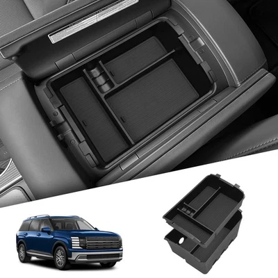 for Hyundai Palisade 2026 Central Armrest Double Lower Uper Layer Storage Box - Image 1 of 4