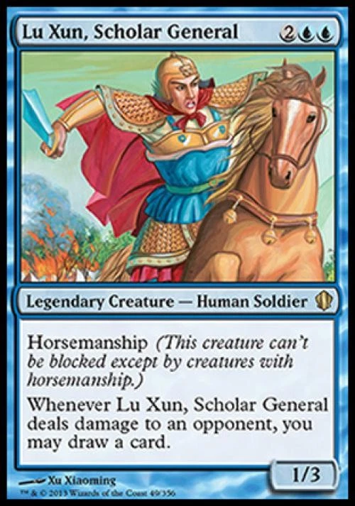 Lu Xun, Scholar General - Light Play MTG Commander 2013 Edition - Image 1 of 1