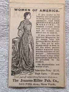 Anuncio Victoriano Estampado 1890 Mujeres de América Saludable Atractivo Nueva York - Imagen 1 de 2