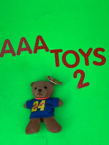 JEFF GORDON #24 rare COLLECTABLE NASCAR PLUSH BEANIE BEAR With Tags 1999 Cover