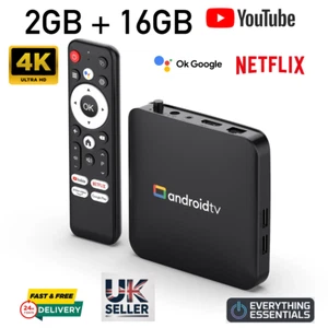 H96 Max Android 14 TV Box 4K UHD Quad Core Amlogic S905L3 Set Top Box 2GB/16GB - Picture 1 of 6