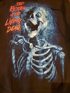 Return of The Living Dead Ready To Party Zip Up Hoodie Black Men's Small S - Picture 1 of 5