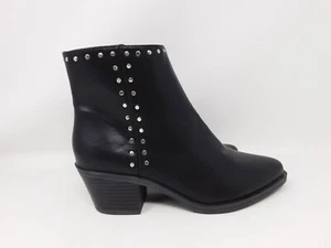 BP Women's Boots Size 5.5 Wylie Bootie Black Studded Zipper Chelsea Cowgirl Shoe - Picture 1 of 15