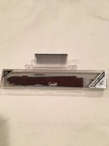 New Speidel 13mm Long Brown Genuine Lizard Leather Watch Strap Band - Picture 1 of 3