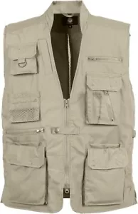 Rothco Utility Vest, Kahki, Small - Picture 1 of 1