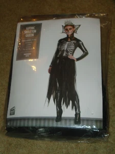 Costume, Female, Gothic Skeleton Queen, Adult M 6-8, NIP - Picture 1 of 6