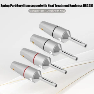 Pair 4N Pure Copper Banana Connectors HiFi Audio Plug Speaker Cable Adapters DIY - Picture 1 of 26