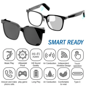 3IN1 Glasses Sunglasses Bluetooth Headphone Call Music Headset Open Ear earphone - Zdjęcie 1 z 18