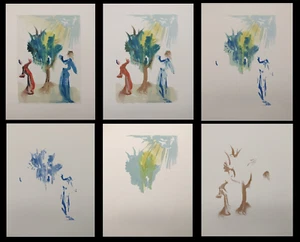 DALI Divine Comedy Purgatory 24 The Tree Of Punishment Engravings Clear Hours - Picture 1 of 9