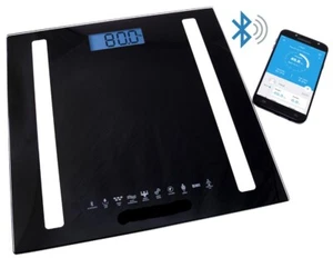 BILANCIA PESAPERSONE INTELLIGENTE BLUETOOTH DIGITALE ELETTRONICA 180KG CALORIE - Foto 1 di 4
