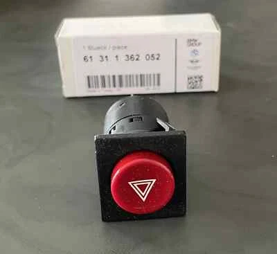 BMW E21 Warning Button 61 31 1 362 052 Distress Light Switch - Image 1 of 3