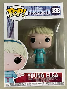 ¡LEER! Funko Pop! Figura de vinilo de la película Disney #588 Young Elsa Frozen 2 2019 - Imagen 1 de 8