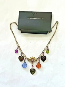 COLLAR GARGANTILLA CORAZÓN ESTILO VINTAGE METAL TONO DORADO DÍA DE SAN VALENTÍN PD5470 - Imagen 1 de 1