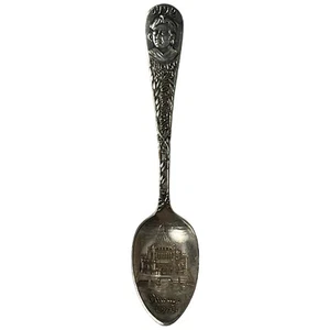 Antique Silverplate Souvenir Spoon 1893 Columbian Exposition World Fair Chicago - Picture 1 of 6