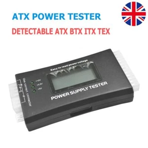 20/24 Pin Power Measuring LCD Display Power Measuring Tester for ATX BTX ITX TFX - Afbeelding 1 van 11