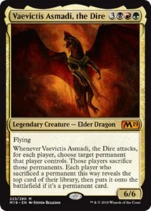 MTG - VAEVICTIS ASMADI, THE DIRE - M19/Core Set 2019 (M) - Picture 1 of 1