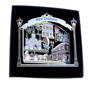 New Orleans Ornament Brass City Landmarks Louisiana Personalize with Year Charm - Picture 1 of 10