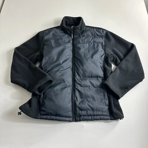 NEW BALANCE BLACK POLAR FLEECE FULL ZIP JACKET MENS SIZE LARGE OUTDOOR - Picture 1 of 7