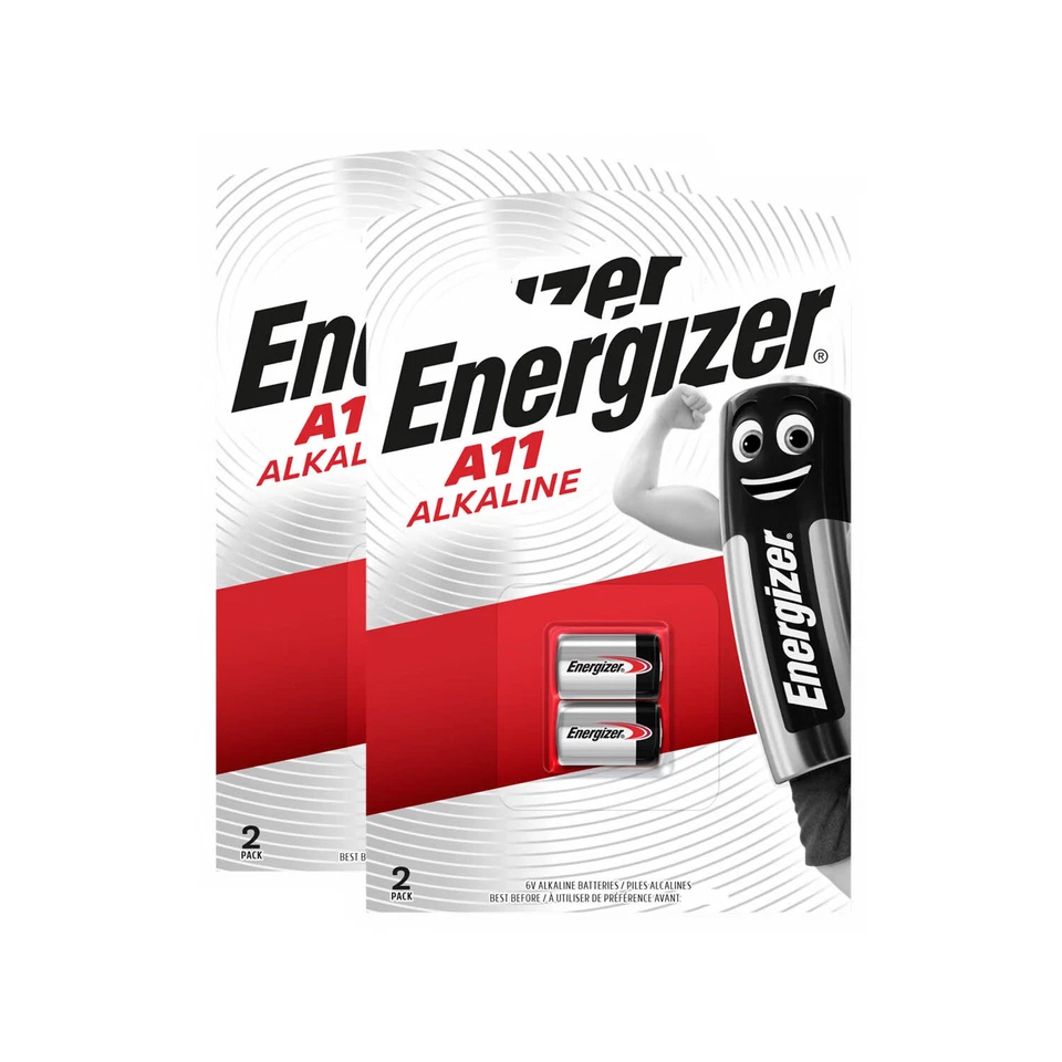 2x 2er Blister Energizer A11 MN11 11A LR1016 L1016 Alkaline Batterie 6V - Bild 1 von 1