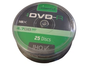 Rohling DVD-R Intenso 4.7 GB Spindel 25 Stück 16x Speed 120 min. DVD-Rohlinge - Bild 1 von 1