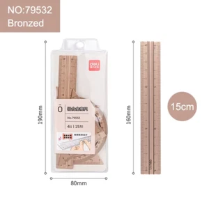 H Metall Lineal Set für Schule & Büro – Winkelmesser, Gerade Lineal für Arbeit - Bild 1 von 14