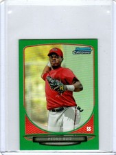2013 Bowman Chrome Mini Green Refractors #242 Pedro Ruiz 46/75