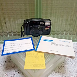 Samsung Point & Shoot Camera 35mm Maxima Zoom 105 Quartz Date w Manual - Picture 1 of 9