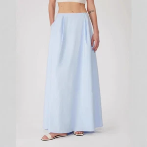 Pantalones sueltos de pierna ancha de algodón para mujer THE ROW falda abertura - Imagen 1 de 25