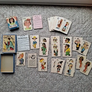 Vtg OLD MAID Card Game w/Box Parker Brothers Whitman Lot - Picture 1 of 6