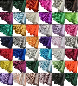 Premium CRUSHED VELVET FABRIC Craft Stretch Velour Material 150cm Dress Draping - Picture 1 of 53