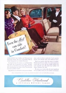 Pubblicità stampa auto d'epoca Cadillac 1937 con comodi interni spaziosi 8x11,5 - Foto 1 di 3