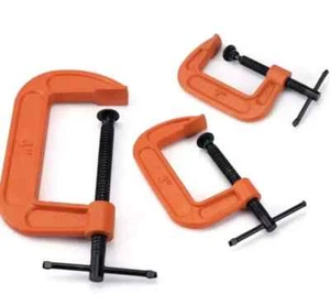 HEAVY DUTY G - CLAMPS 2" 3" 4" JAW PADS CLAMPS 50mm 75mm 100mm WOODWORK DIY - Picture 1 of 4