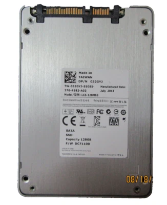 Genuine 128GB Lite-On LCS-128M6S 2.5" SATA SSD Solid State Disk DP/N: 032GYJ - Image 1 of 3