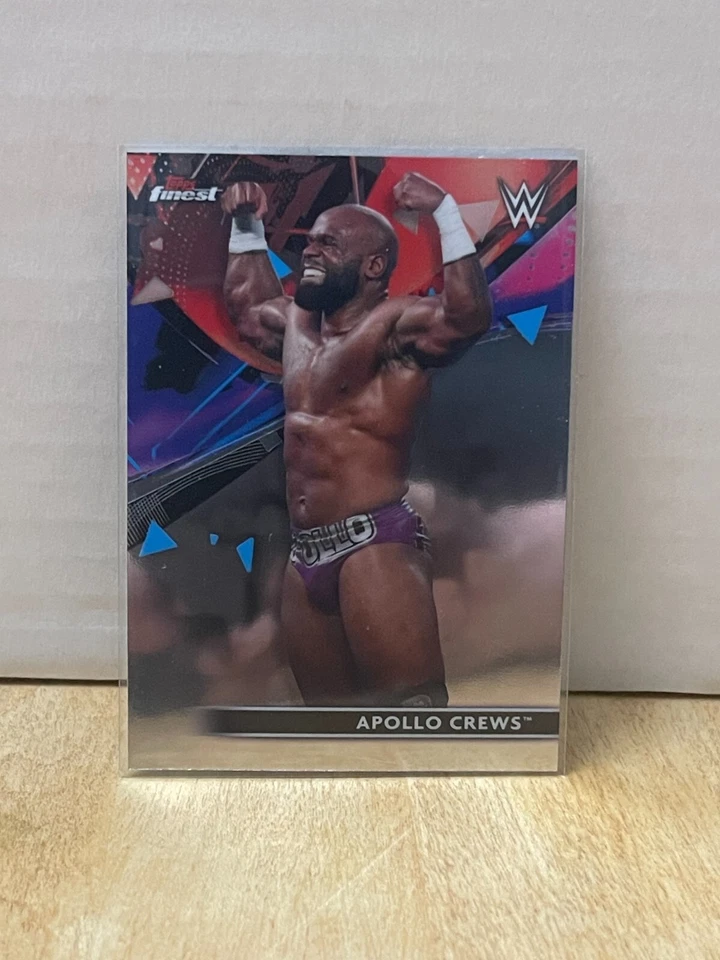 2021 Topps Finest - WWE Wrestling Card - Apollo Crews (43) SmackDown - Image 1 of 2