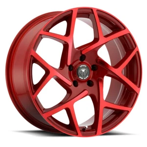 Venom 31 17x8 5x120 +31et 73.1 Neon Red Wheel - Picture 1 of 1