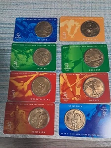 Lot of 8 (Partial Set) of 2000 Sydney Olympic Coin Collection - Picture 1 of 23