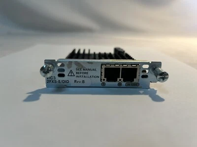 Cisco VIC3-2FXS-E/DID 2-Port Enhanced Voice Fax Interface Card Rev.B - Image 1 of 4