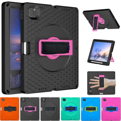 Shockproof Heavy Duty Stand Case Cover Strap For iPad Air 4 5 Pro 11" 12.9" 2022 - Image 1 of 4