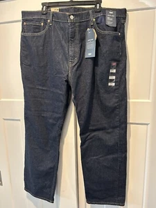 Levis Mens Jeans 505 Regular Fit Cotton Straight Leg Flat Front Sz W42 L30 NWT - Picture 1 of 4