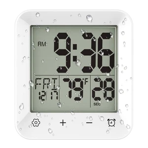 Reloj Ducha Digital Impermeable, Baño Reloj Pared Temporizador con Pantalla Táctil,... - Imagen 1 de 8