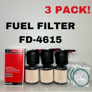 3X Genuine Fuel Filter FD4615 for 2011-2016 Ford F-250, F-350, F-450 Duty 6.7L - Picture 1 of 7