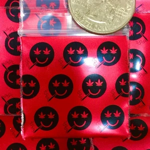 BaggiesSince 1987 - 1515 Bolsas Diseño Sello Cremallera 100 PIEZAS AHUMADOR ROJO PERLA, 👀Detalles🔽 - Imagen 1 de 13