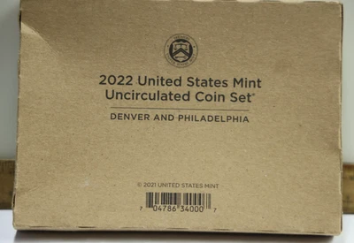 2022 United States Mint Uncirculated Coin Set P&D Mint Sealed Box - Image 1 of 2