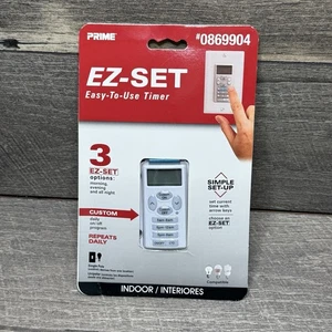 Prime EZ-Set Easy-To-Use Timer #0869904 Indoor - NEW - Picture 1 of 3