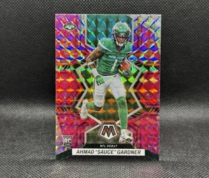 2022 Panini Mosaic Ahmad Sauce Gardner Rookie RC NFL DEBUT PINK Camo Prizm #289 - Picture 1 of 2