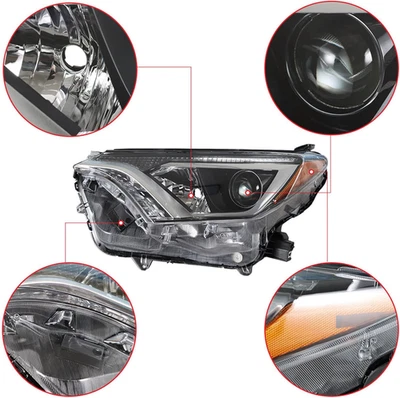 for TOYOTA RAV4 2016-2018 LH HEADLAMP ASSEMBLY HALOGEN LE/XLE USA BUILT - Image 1 of 4